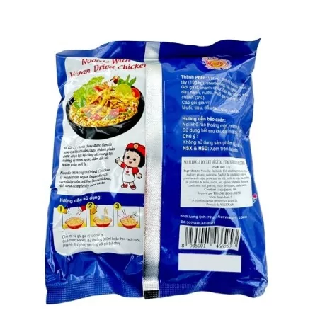 Soupe nouille poulet citronnelle végétarien AU LAC 72g Vietnam