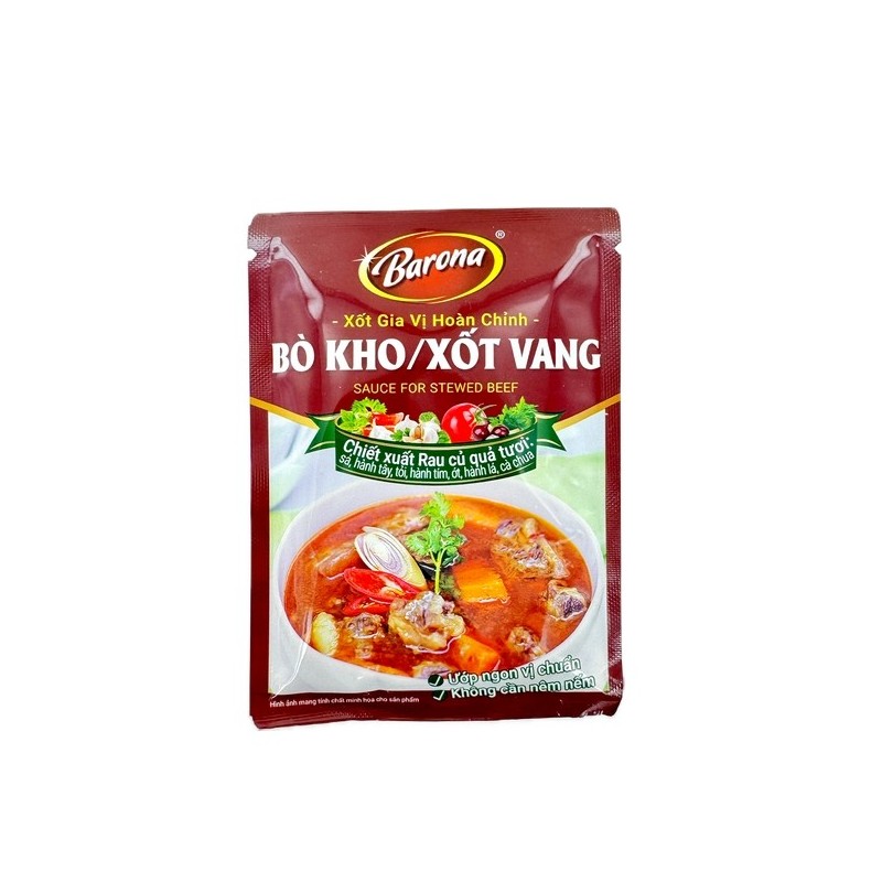 Sauce preparation braised beef with tomato sauce BARONA 80g Vietnam