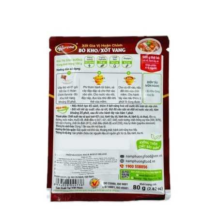 Nước sốt chế biến thịt bò hầm sốt cà chua BARONA 80g Việt Nam