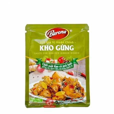 Sauce préparation plat mijoté au gingembre BARONA 80g Vietnam