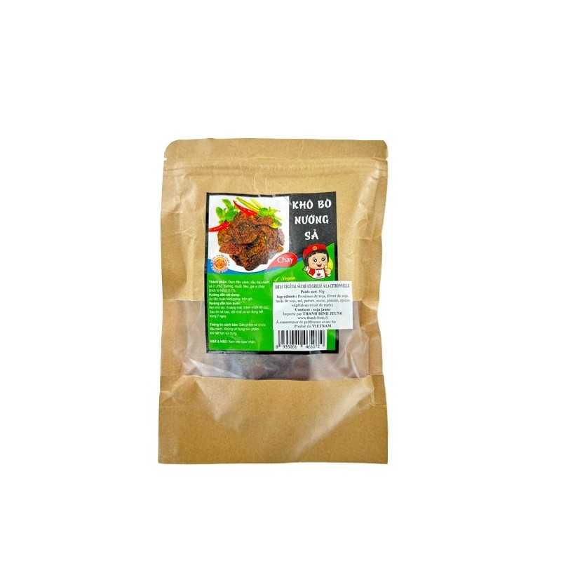 Bocadillo vegetariano de carne de res con limoncillo AU LAC 50 g Vietnam