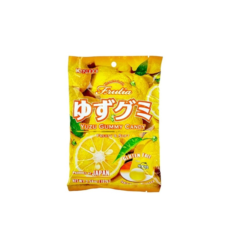 Bonbon Gummy yuzu KASUGAI 102g  Japon