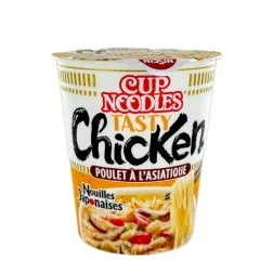 Soupe nouilles ramen poulet à l'asiatique en cup NISSIN 63g Hongri