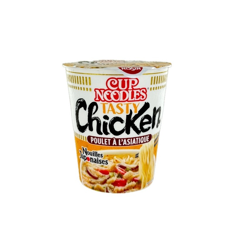 Soupe nouilles ramen poulet à l'asiatique en cup NISSIN 63g Hongrie