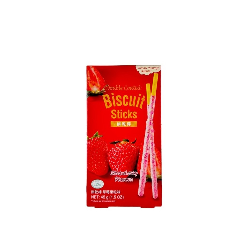 Biscuit stick fraise YUMMY YUMMY 45g Chine