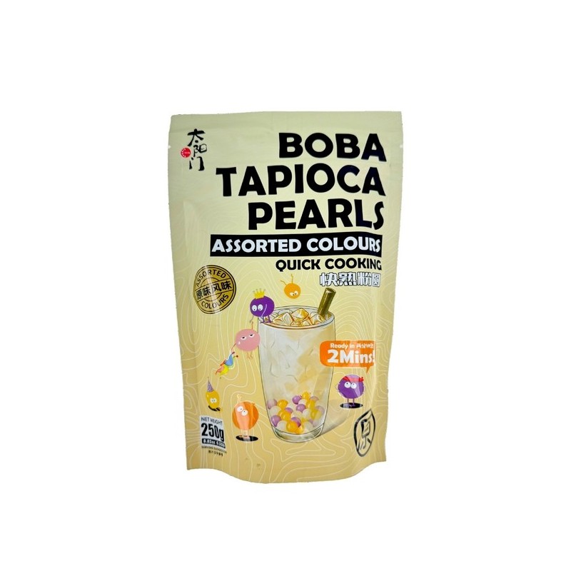 Perle de tapioca couleur assorties 250g Chine