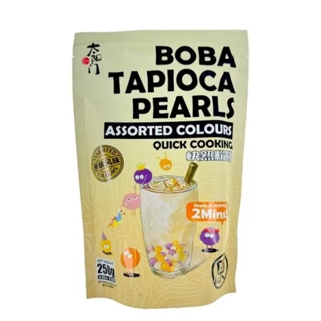 Perle de tapioca couleur assorties 250g Chine