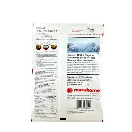 Soupe miso tofu MARUKOHOME 57g Japon