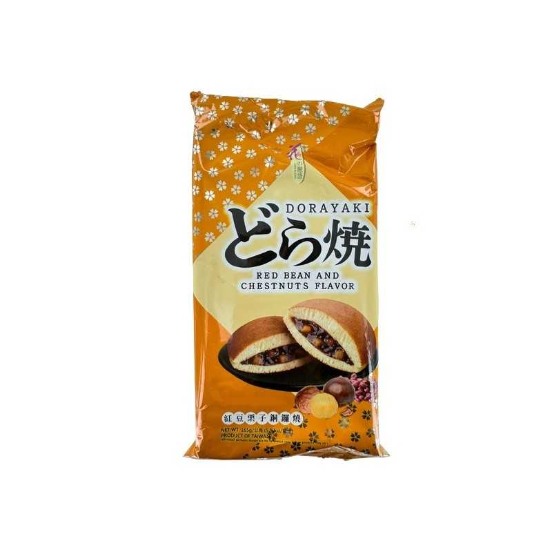 Gâteau Dorayaki haricot rouge et marron 165g Taiwa