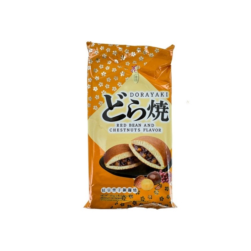 Gâteau Dorayaki haricot rouge et marron 165g Taiwan