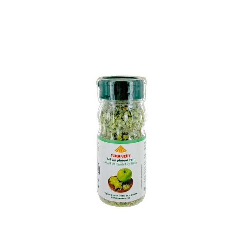 Mélange de sel et piment vert Tay Ninh 60g Vietna Mélange de sel et piment vert Tay Ninh 60g Vietna
