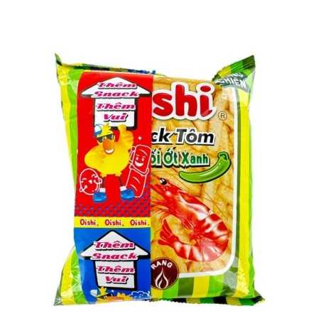 Chips Snack OISHI crevette piment vert 35g Vietnam