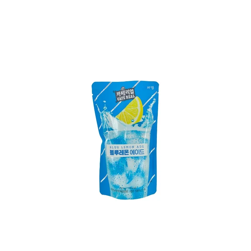 Boisson blue lemon ADE CAFE REAL 230ml Corée Boisson blue lemon ADE CAFE REAL 230ml Corée