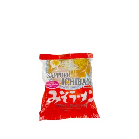 Soupe nouille soja ramen Miso SAPPORO ICHIBAN 101g Etats-Unis