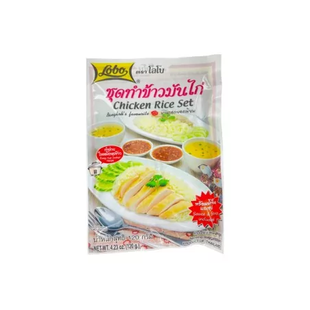 Préparation riz poulet Hainam LOBO 120g Thailande