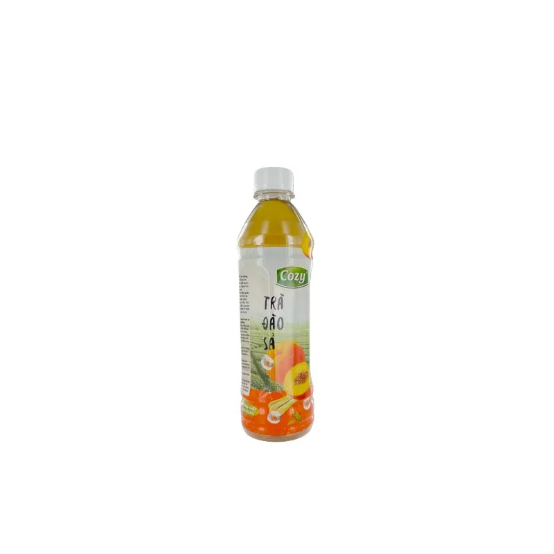 Boisson thé pêche citronnelle COZY 455ml Vietnam Boisson thé pêche citronnelle COZY 455ml Vietnam
