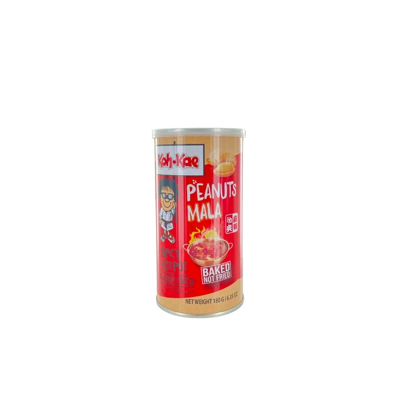 Cacahuète saveur Mala fondue pimenté KOH-KAE 180g Thailande Cacahuète saveur Mala fondue pimenté KOH-KAE 180g Thailande