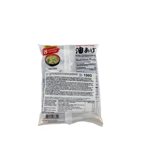 Soupe miso instantanée au tofu frit MIKO 156g Japon