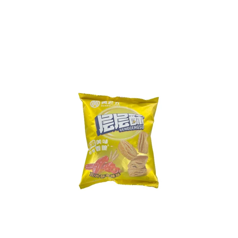 Snack tuiles saveur épicé HUANGLAOWU 60g Chine Snack tuiles saveur épicé HUANGLAOWU 60g Chine