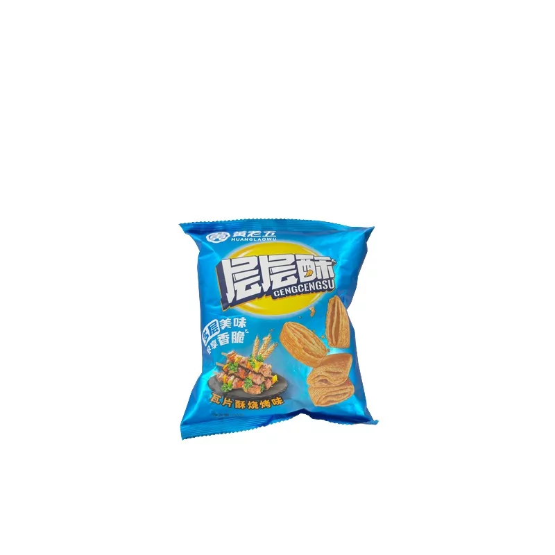 Snack tuiles croustillantes saveur barbecue HUANGLAOWU 60g Taiwan Snack tuiles croustillantes saveur barbecue HUANGLAOWU 60g Taiwan