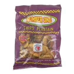 Chips banane plantain barbecue doux NUMBER ONE 85g Colombie