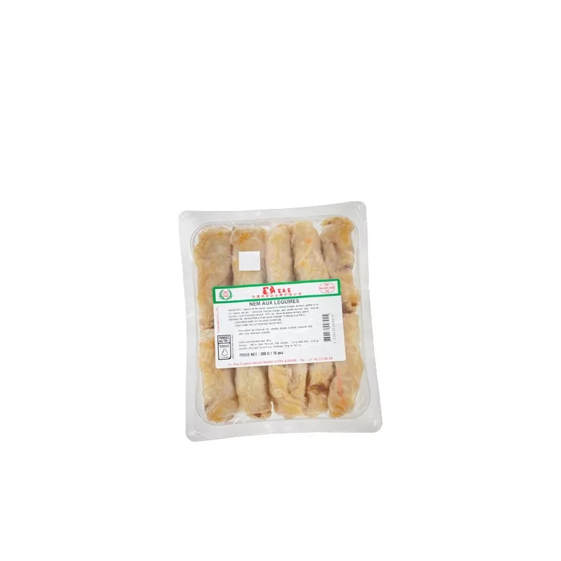 Nems aux légumes 10 pièces EURASIE FRERES 350g France - FRAIS