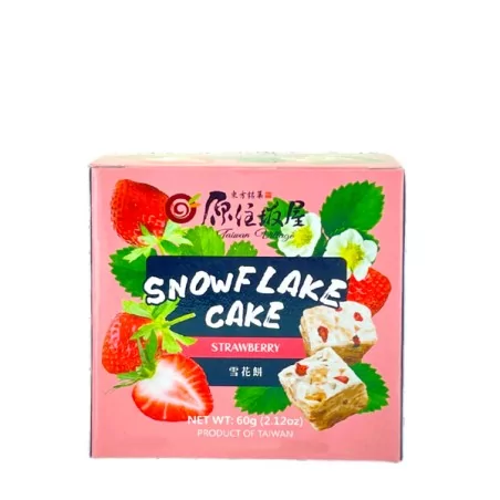 Guimauve biscuit saveur fraise TAIWAN VILLAGE 60g Taiwan