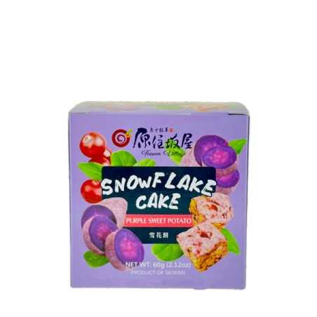Guimauve biscuit saveur patates douces violets et cranberrie TAIWAN VILLAGE 60g Taiwan