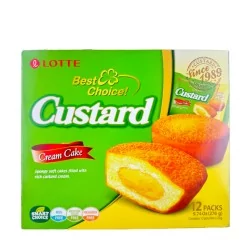 Gateau custard LOTTE 276g Corée
