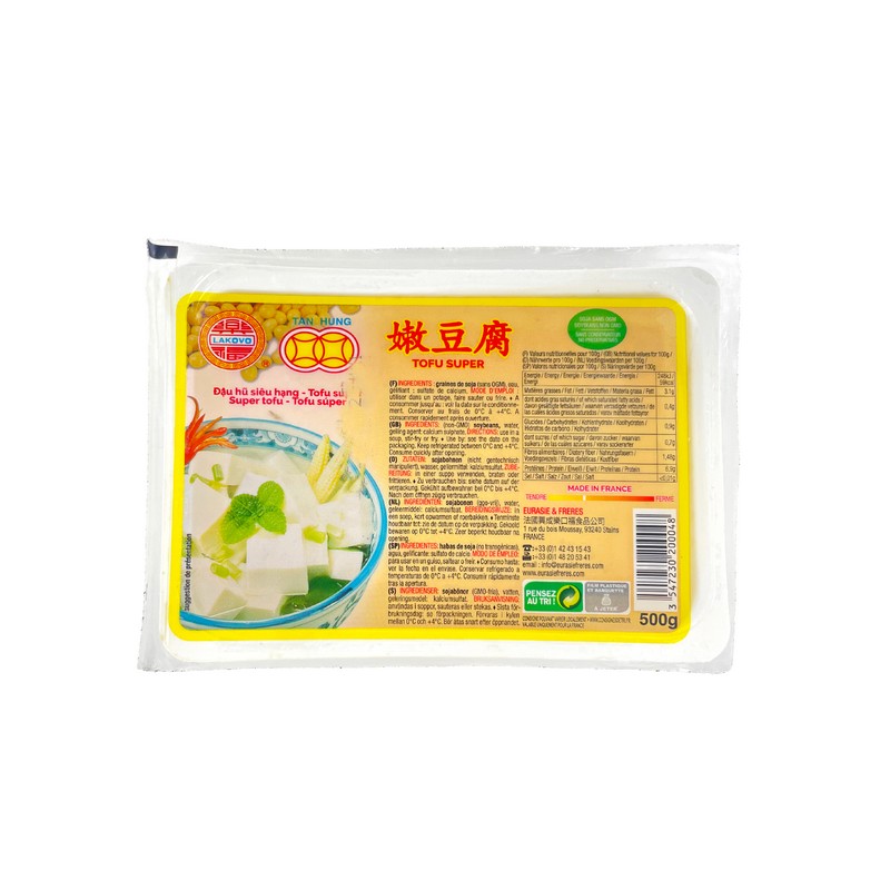 Tofu super EURASIE FRERES 500g France  - FRAIS