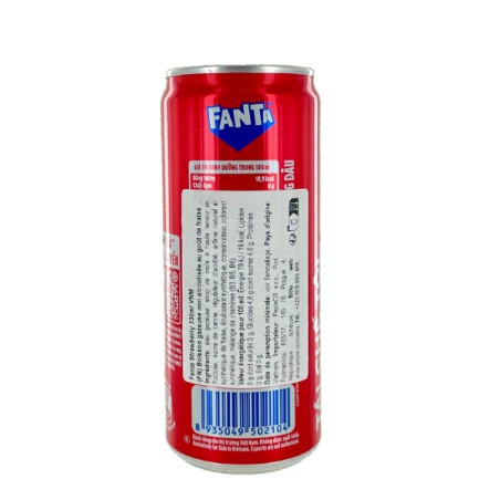 Boisson Fanta fraise COCA COLA 320ml Chine