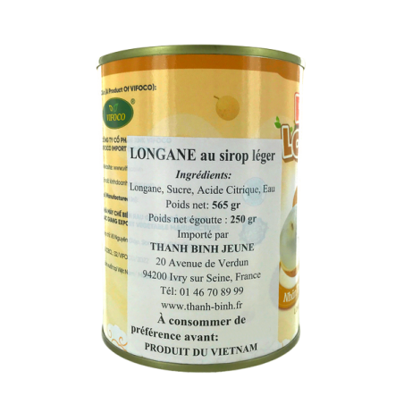 Longane au sirop léger 565g Vietnam