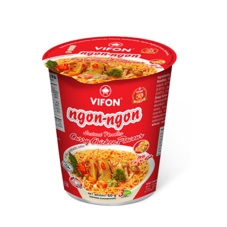 Soupe nouille curry poulet Bol NGON NGON VIFON 60g Vietnam