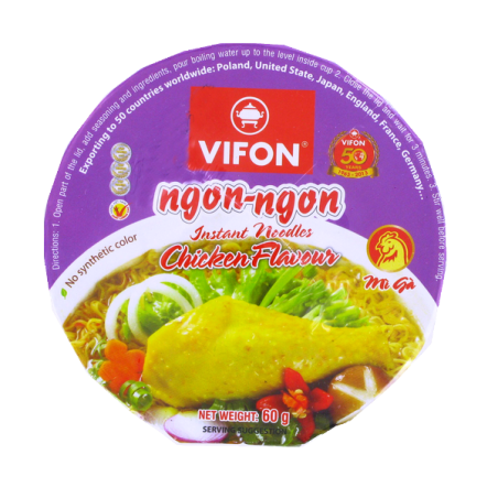 Soup noodle chicken Bowl NGON NGON VIFON 60g Vietnam