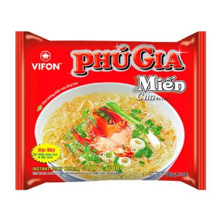Zuppa di vermicelli con le vongole, granchio PHU GIA VIFON 50g Vietnam