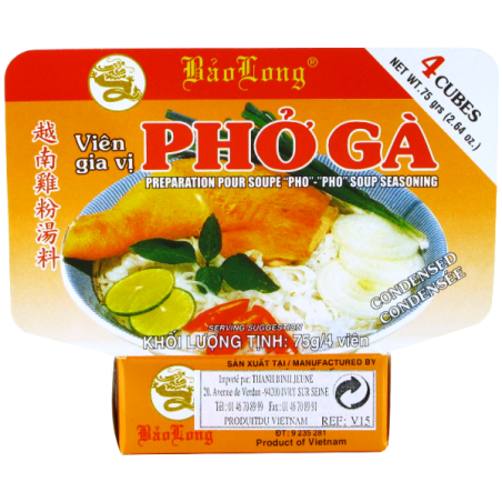 Cube pho chicken BAO LONG 75g Vietnam