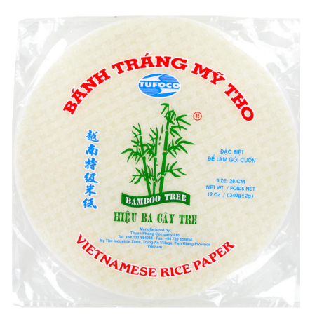 Rice paper 28cm roller spring 3 Bamboo Vietnam 340g