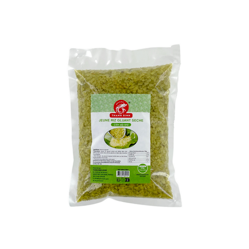 Riz gluant vert aplati Com Dep HA NOI 500g Vietnam