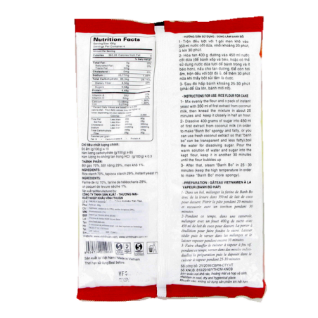 Flour, Banh bo VINH THUAN 400g Vietnam