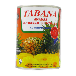 10 rebanadas de piña, todo en almíbar TABANA 565 g de Francia