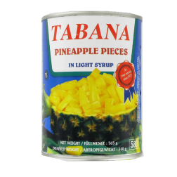 De trozos de piña en almíbar TABANA 565 g de Francia