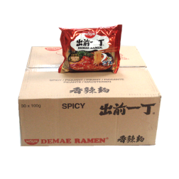 Suppe, nudeln Demae Ramen scharf NISSIN karton 30x100g Ungarn