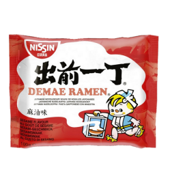 Zuppa di noodle Ramen Demae di sesamo NISSIN cartone 30x100g Ungheria