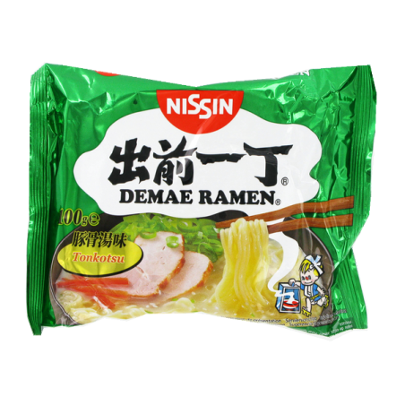 Mì tonkotsu ramen Demae NISSIN thùng carton 30x100g Hungary