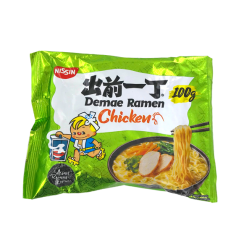 Sopa de fideos Demae Ramen de pollo NISSIN de cartón 30x100g Hungría