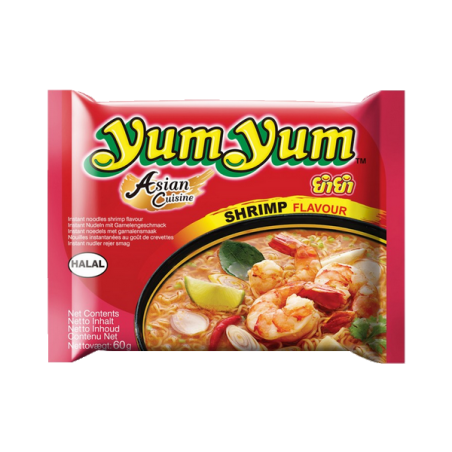 Nouille instantanee Yum yum crevette 60g - Thaïlande
