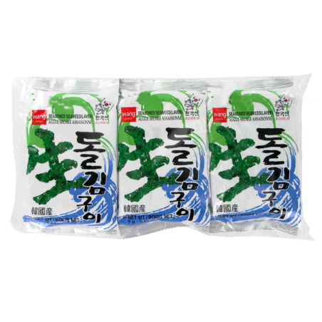 Rong biển nướng ăn liền WANG 3x7g Hàn Quốc