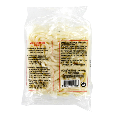 Nouille udon TROIS BONHEURS 600g Corée
