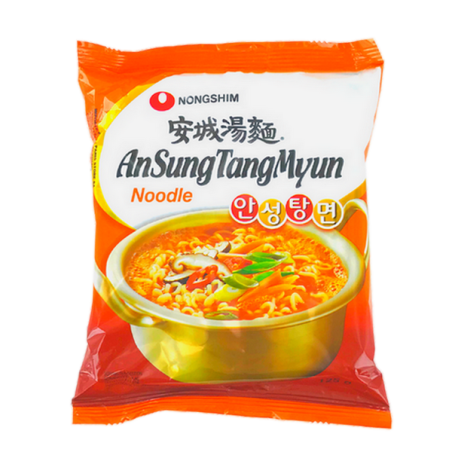 Sopa de fideos Ansungtangmyum picante NONGSHIM 125g de Corea