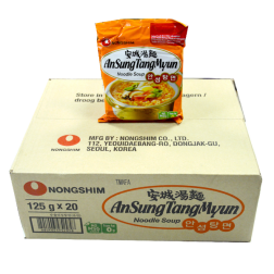 Zuppa di noodle Ansungtangmyum piccante il NONGSHIM Cartone 20x125g Corea